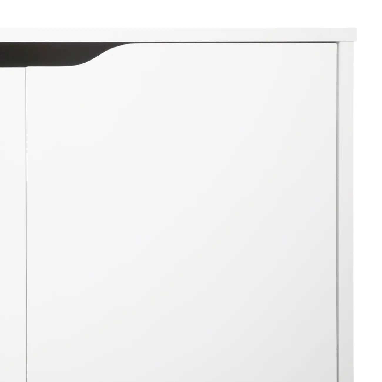 BUFFET 4 PORTAS 1,36 M X 40 CM WINK - BRANCO/BRANCO - Foto 6