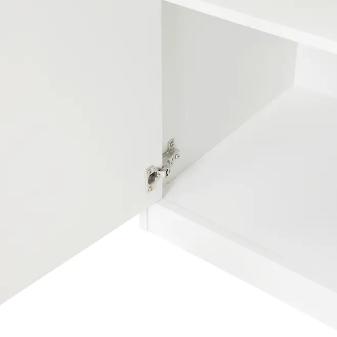 BUFFET 4 PORTAS 1,36 M X 40 CM WINK - BRANCO/BRANCO - Foto 7