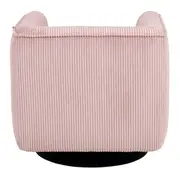 POLTRONA GIRATÓRIA RUBIK - QUARTZO ROSA/PRETO - Foto 5