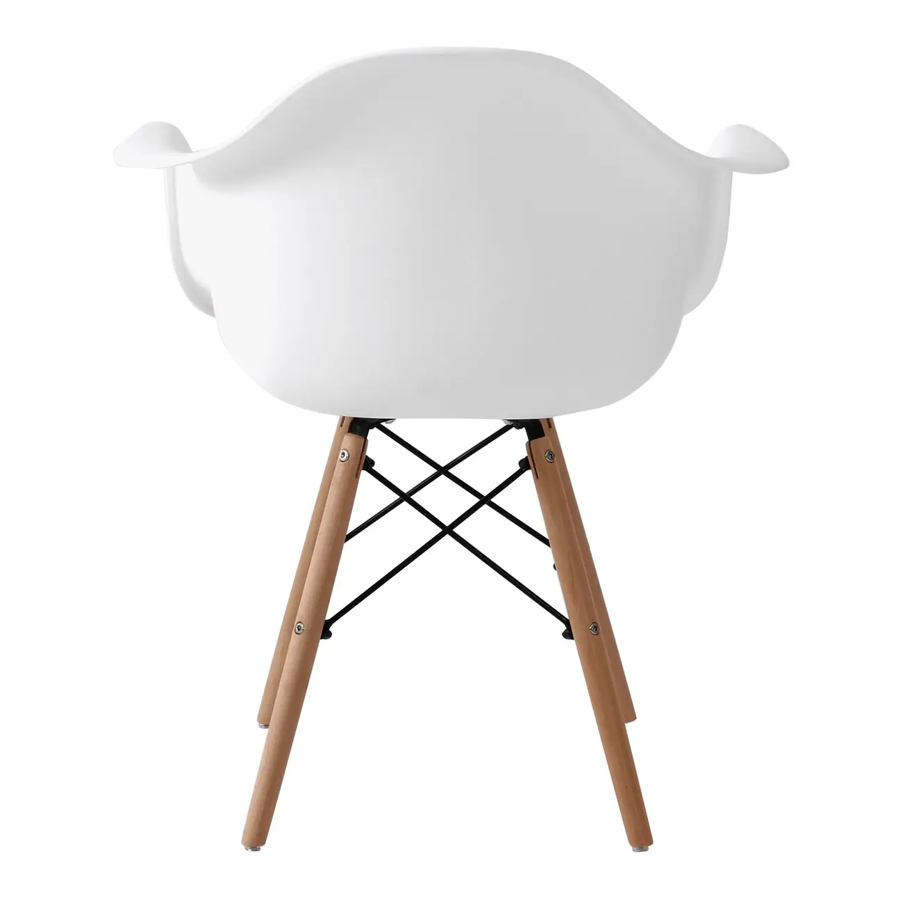 CADEIRA COM BRAÇOS EASY WOOD - FAIA/BRANCO - Foto 5