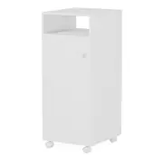 ARMÁRIO PARA LAVANDERIA BAIXO 1 PORTA COM RODÍZIOS ALL WEEK - BRANCO - Foto 2