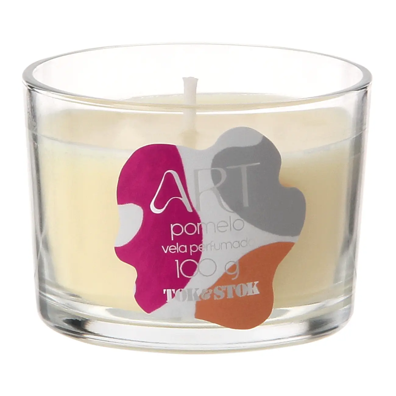 VELA PERFUMADA POTE POMELO ART - CORES CALEIDOCOLOR - Foto 1
