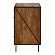 CÔMODA 4 GAVETAS 90 CM X 53 CM STEAM TRUNK - ENCERADO CASTANHO/CASTANHO - Foto 4