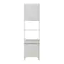 BRANCO/GRANILITE - PANELEIRO 2 PORTAS/1 GAVETA 60 CM X 2,21 M SLEEK