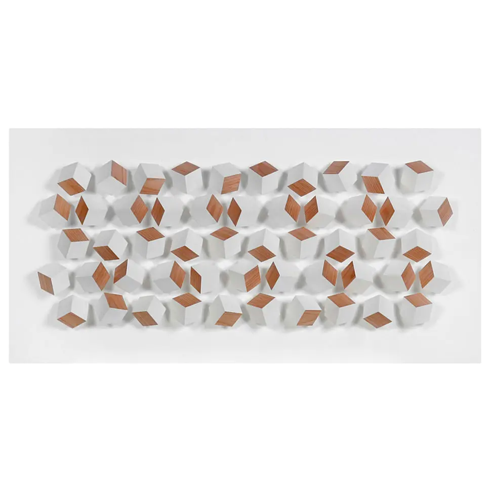 TELA 1,00 M X 50 CM BIG CUBS - BRANCO/CARVALHO - Foto 1