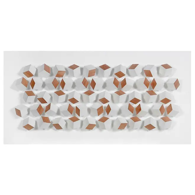 TELA 1,00 M X 50 CM BIG CUBS - BRANCO/CARVALHO - Foto 1