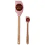 ESPÁTULA 2PEÇAS BRIGADEIRO DE COLHER - ROSA/FAIA - Foto 1