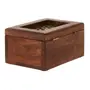 CAIXA DECORATIVA 17 CM X 14 CM X 9 CM BERWICK - NOZES/OURO VELHO - Foto 4
