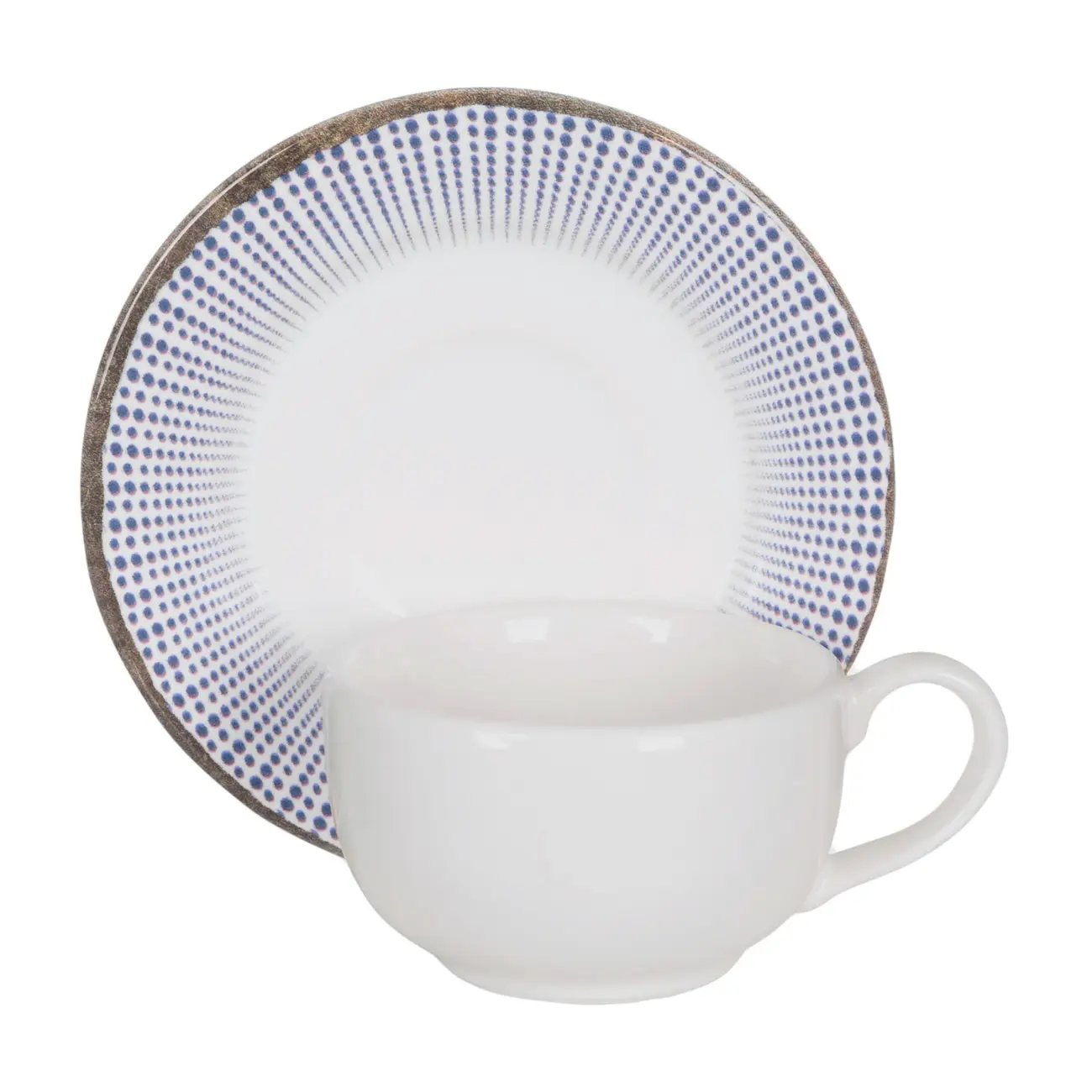 XÍCARA CAFÉ 50 ML SALINA I - BRANCO/AZUL - Foto 1