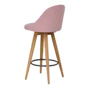 BANCO ALTO GIRATÓRIO KLOE - TAUARI/QUARTZO ROSA - Foto 3