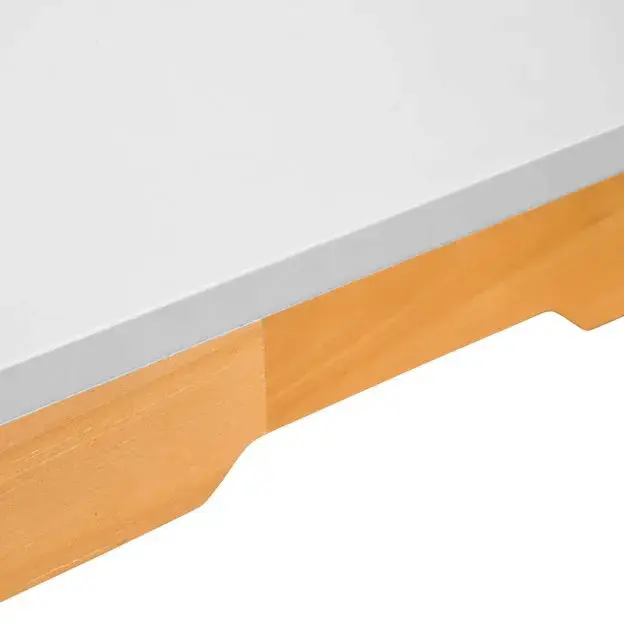 PRATELEIRA 6,5 CM X 1 M X 20 CM ALENTO - BRANCO/AMÊNDOA - Foto 4