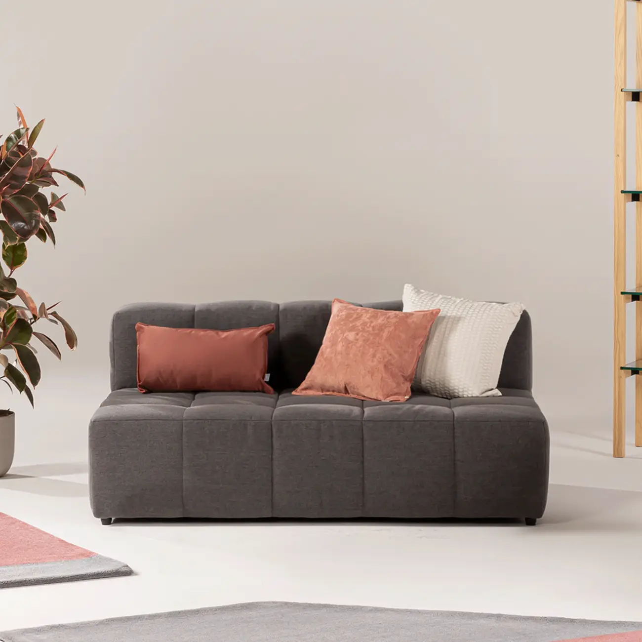 SOFÁ MODULAR 2 LUGARES SOFO - WEFT KONKRET - Foto 8