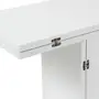 MESA DE JANTAR DOBRÁVEL 1,60 M X 42 CM/85 CM FLIP-FLOP - BRANCO - Foto 8