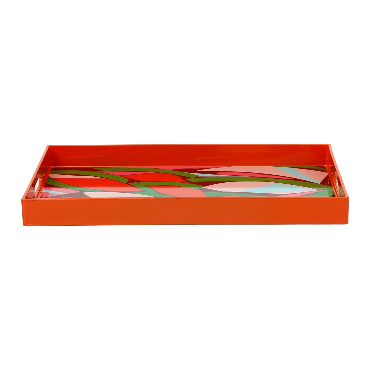 BANDEJA 40 CM X 26 CM VIBRA VERÃO - LARANJA/AÇAY - Foto 2