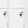 LOCKER/ARMÁRIO PARA ESCRITÓRIO ALTO 9 PORTAS SLEEK - BRANCO/GRANILITE - Foto 9