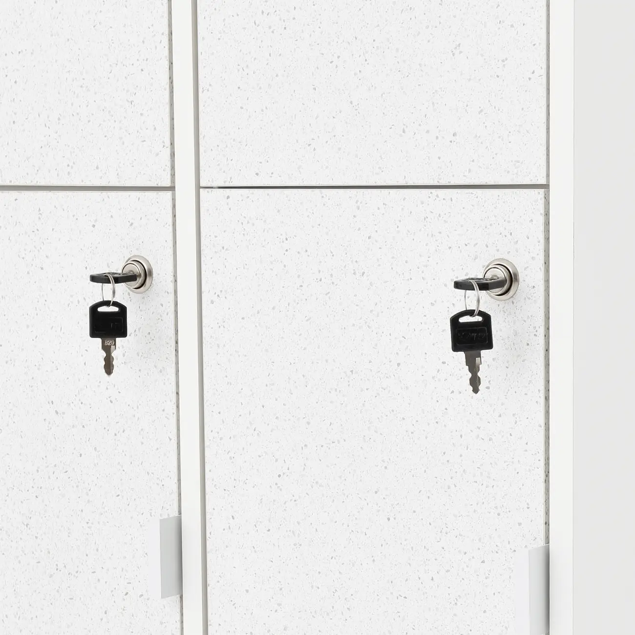 LOCKER/ARMÁRIO PARA ESCRITÓRIO ALTO 9 PORTAS SLEEK - BRANCO/GRANILITE - Foto 9