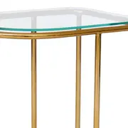 MESA LATERAL 64 CM X 32 CM DAZZLE - OURO/INCOLOR - Foto 7