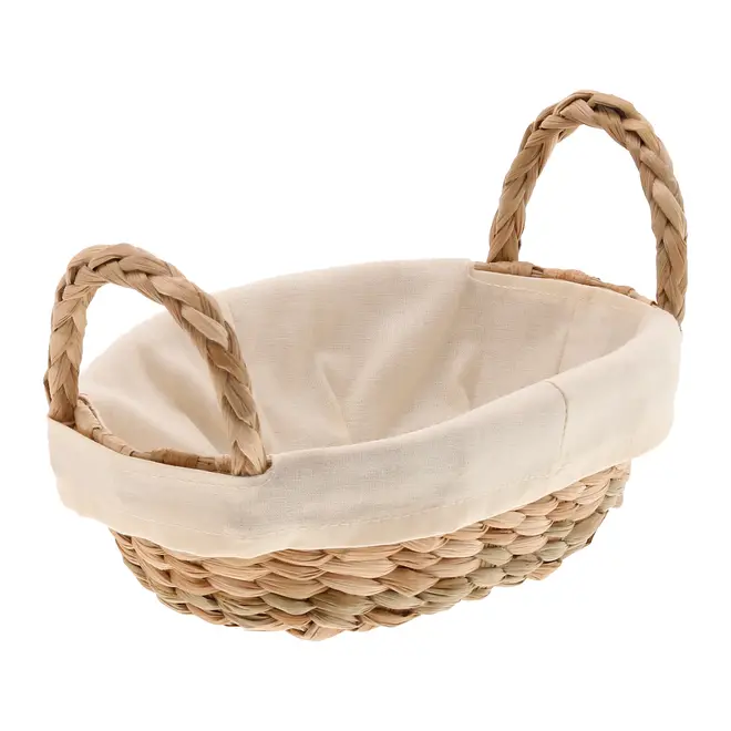 CESTO 22 CM X 15 CM X 6 CM TABOA - FIBRA NATURAL/NATURAL - Foto 4