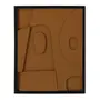 QUADRO 50 CM X 40 CM DIMENSIONS - PRETO/CANELA DO CEILÃO - Foto 1