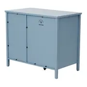 CÔMODA 3 GAVETAS/1 PORTA 93 CM X 53 CM BOUQUET XODÓ - BLEU CENDRÉ/MULTICOR - Foto 9