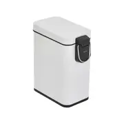 LIXEIRA COM PEDAL 5 L DURBAN - BRANCO/BRANCO - Foto 4