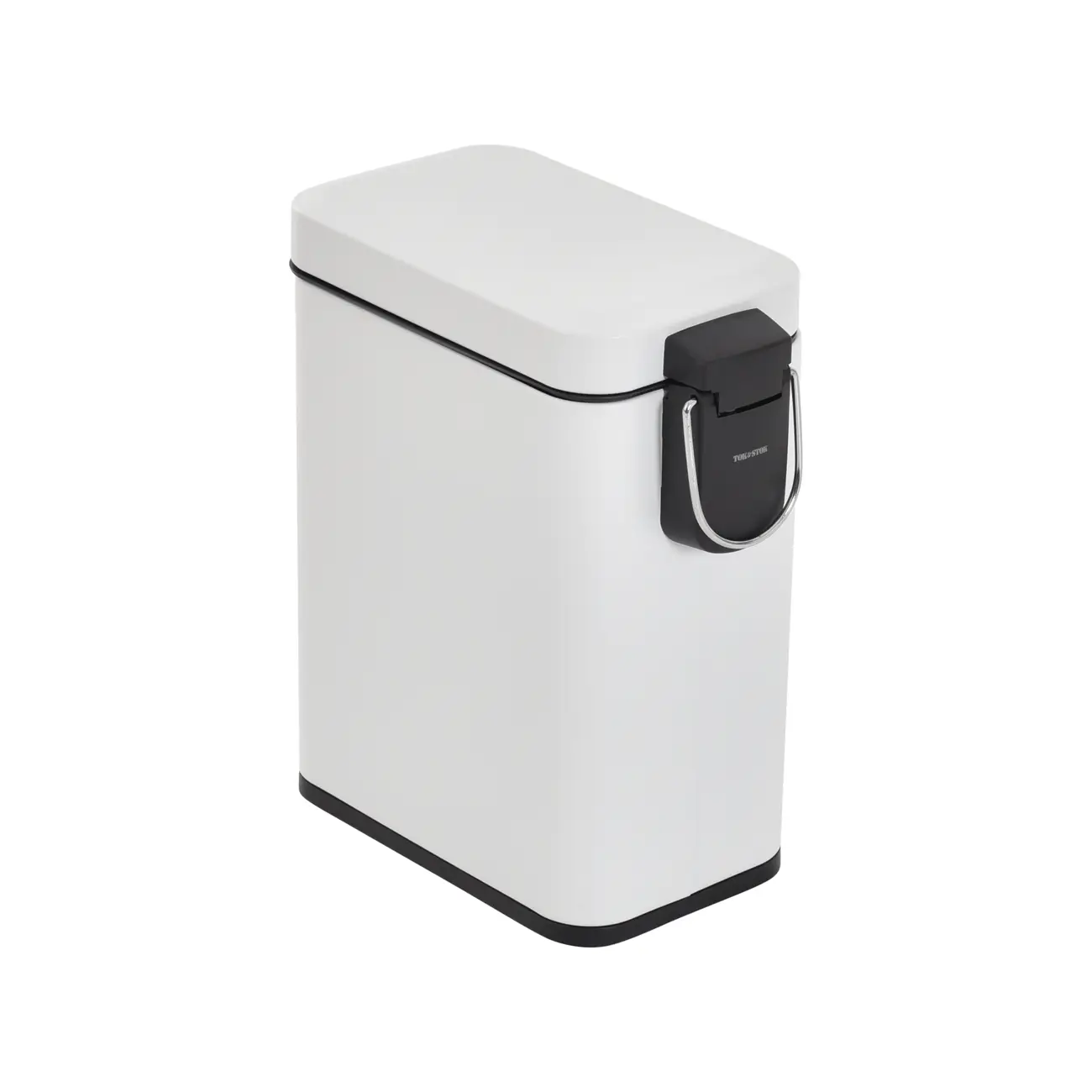 LIXEIRA COM PEDAL 5 L DURBAN - BRANCO/BRANCO - Foto 4