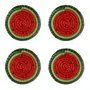 PORTA-COPOS CONJUNTO COM 4 PEÇAS SERTÃO MELANCIA - VERDE/VERMELHO - Foto 4