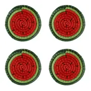 PORTA-COPOS CONJUNTO COM 4 PEÇAS SERTÃO MELANCIA - VERDE/VERMELHO - Foto 4