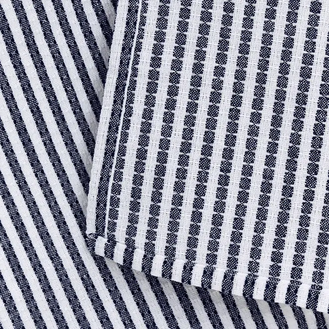 PANO DE PRATO COM 3 STAMP - BRANCO/AZUL - Foto 12