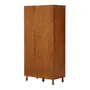 GUARDA-ROUPA DE SOLTEIRO 2 PORTAS/2 GAVETAS SAUÍ - NOZES/ARGILA CRUA - Foto 6
