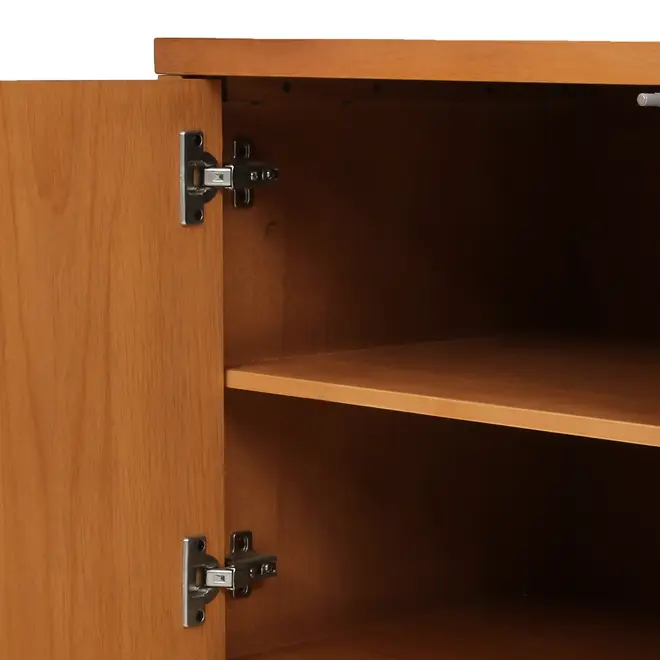 BUFFET 4 PORTAS 1,80 M X 45 CM COM PALHINHA ARES - TAUARI/FIBRA CLARA - Foto 16