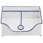 PORTA-GUARDANAPO ZAZA - BRANCO/AZUL - Foto 1
