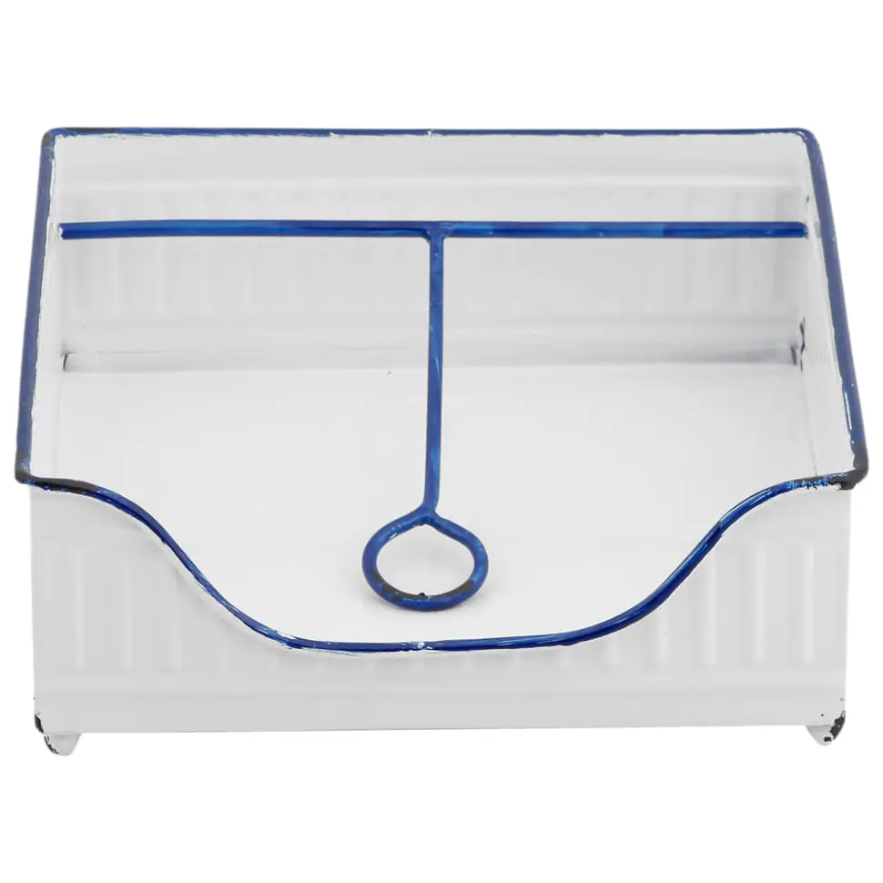 PORTA-GUARDANAPO ZAZA - BRANCO/AZUL - Foto 1