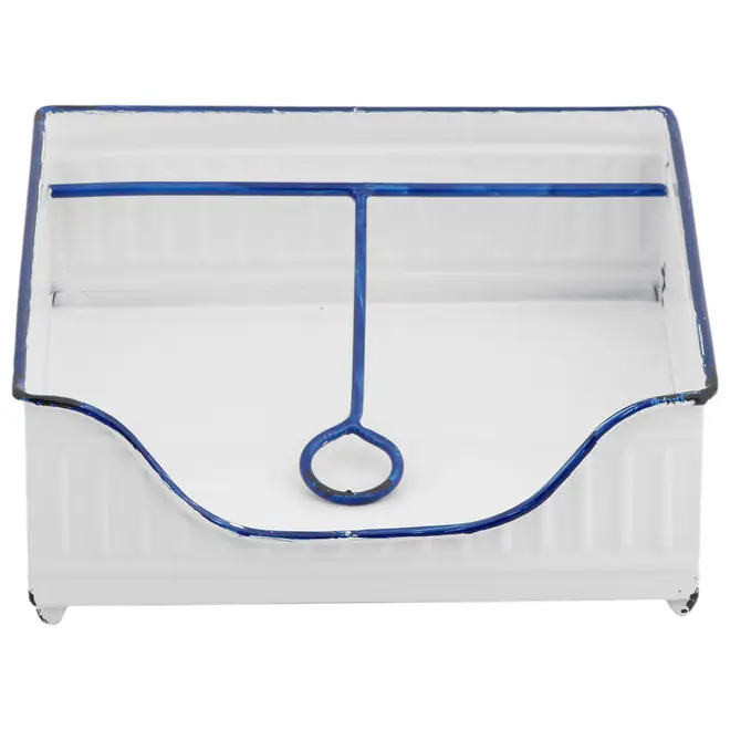 PORTA-GUARDANAPO ZAZA - BRANCO/AZUL - Foto 1