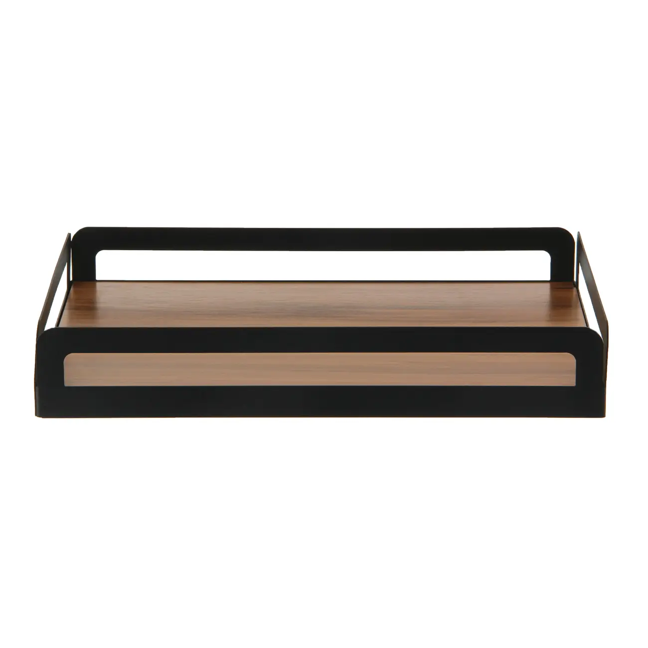 BANDEJA 32 CM X 22 CM MAXS - PRETO/NOZES - Foto 1