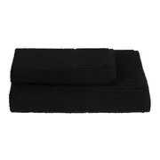 JOGO DE BANHO G - 2 PEÇAS WISHLIST - PRETO - Foto 1