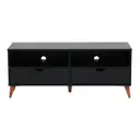 PRETO/NOZES - RACK 2 GAVETAS 1,20 M X 40 CM LIN