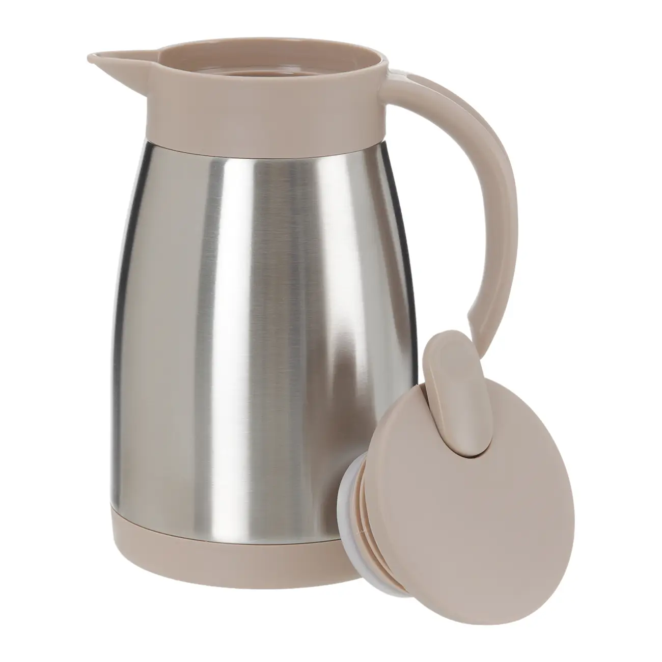 GARRAFA TÉRMICA 800 ML MIMÔ - INOX/BEGE - Foto 6
