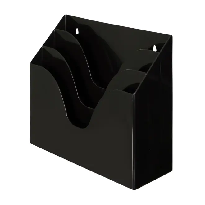 PORTA-REVISTAS PAREDE LAYERS - PRETO - Foto 1