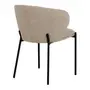 CADEIRA DE JANTAR KRONBLAD - PRETO/BEGE - Foto 4
