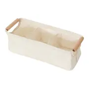 ORGANIZADOR 13 CM X 36 CM X 13 CM COM 3 DIVISÓRIAS SPACE SAVER - NATURAL/FAIA - Foto 3