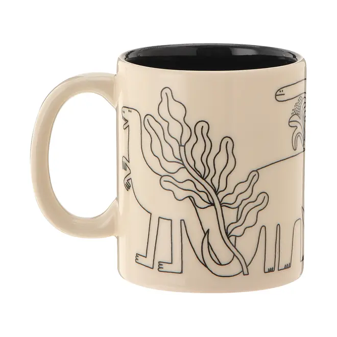 CANECA 300 ML BENTOSSAURO - OFF WHITE/PRETO - Foto 6