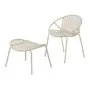 POLTRONA COM PUFF BOMBINA - CREAM/CREAM - Foto 1