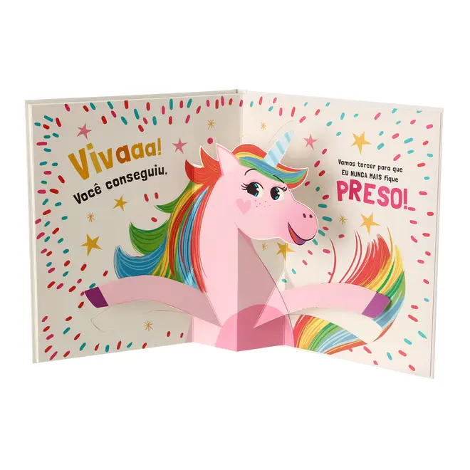 TEM UNICÓRNIO: PRESO NO MEU LIVRO LIVRO INFANTIL - MULTICOR - Foto 4