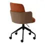 CADEIRA HOME OFFICE OBI - PRETO/TERRACOTA - Foto 4