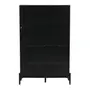 CRISTALEIRA 4 PORTAS 90X139 RIBS - PRETO/INCOLOR - Foto 12
