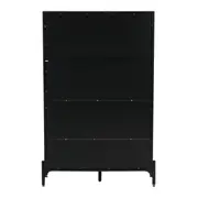 CRISTALEIRA 4 PORTAS 90X139 RIBS - PRETO/INCOLOR - Foto 12