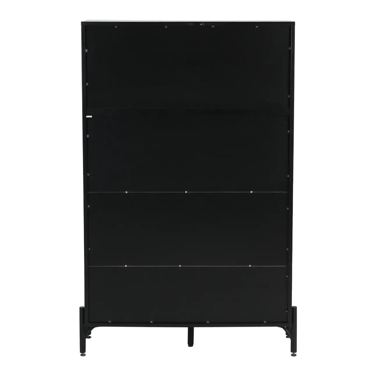 CRISTALEIRA 4 PORTAS 90X139 RIBS - PRETO/INCOLOR - Foto 12