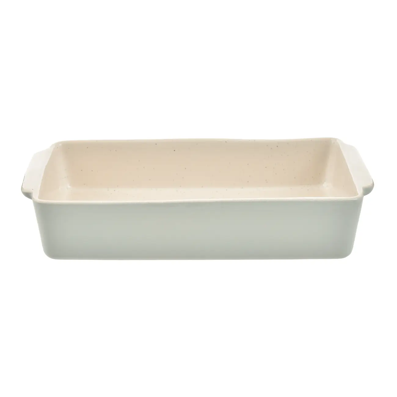 TRAVESSA REFRATÁRIA 37 CM X 22 CM SUPREME - SÁLVIA/NATURAL - Foto 1