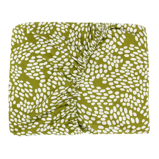 LENÇOL COM ELÁSTICO JÚNIOR INFANTIL 78 CM X 1,62 M X 18 CM DA HORTINHA - ERVA MATE/OFF WHITE - Foto 3